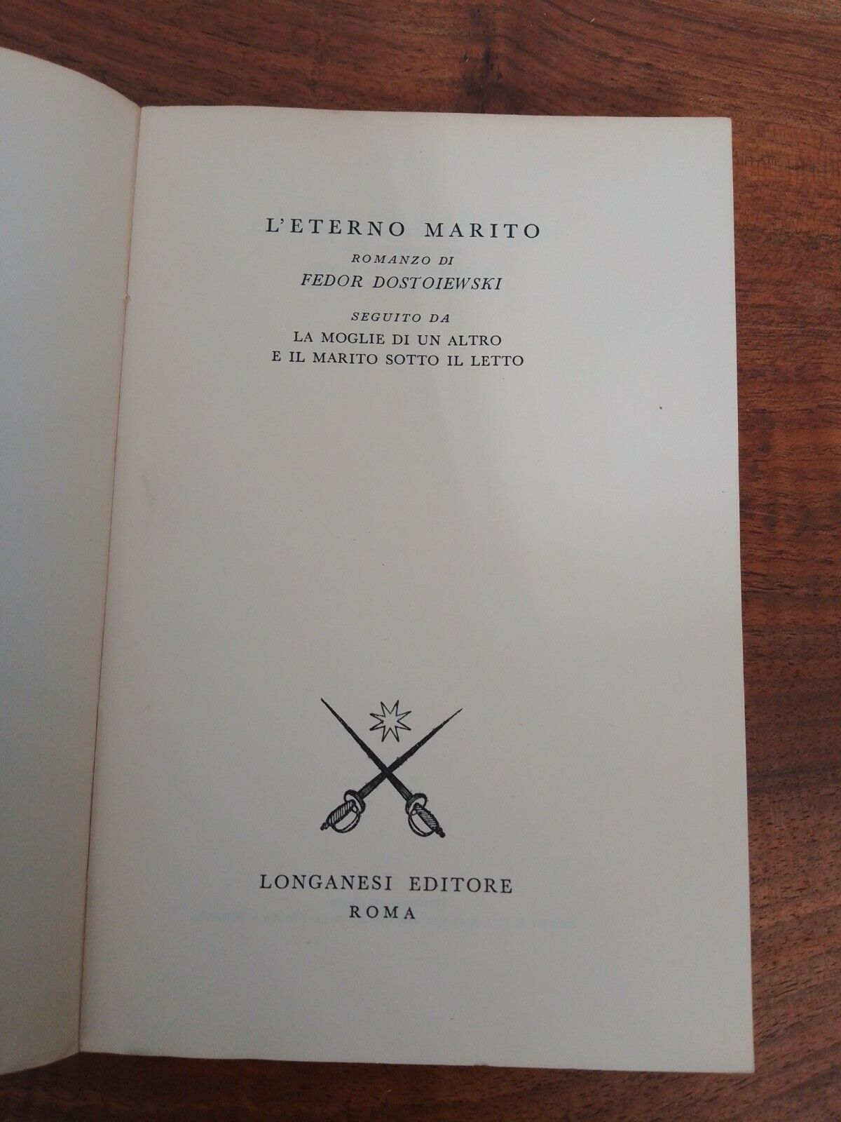 L'ETERNO MARITO, F. Dostoiewski, Longanesi, 1942
