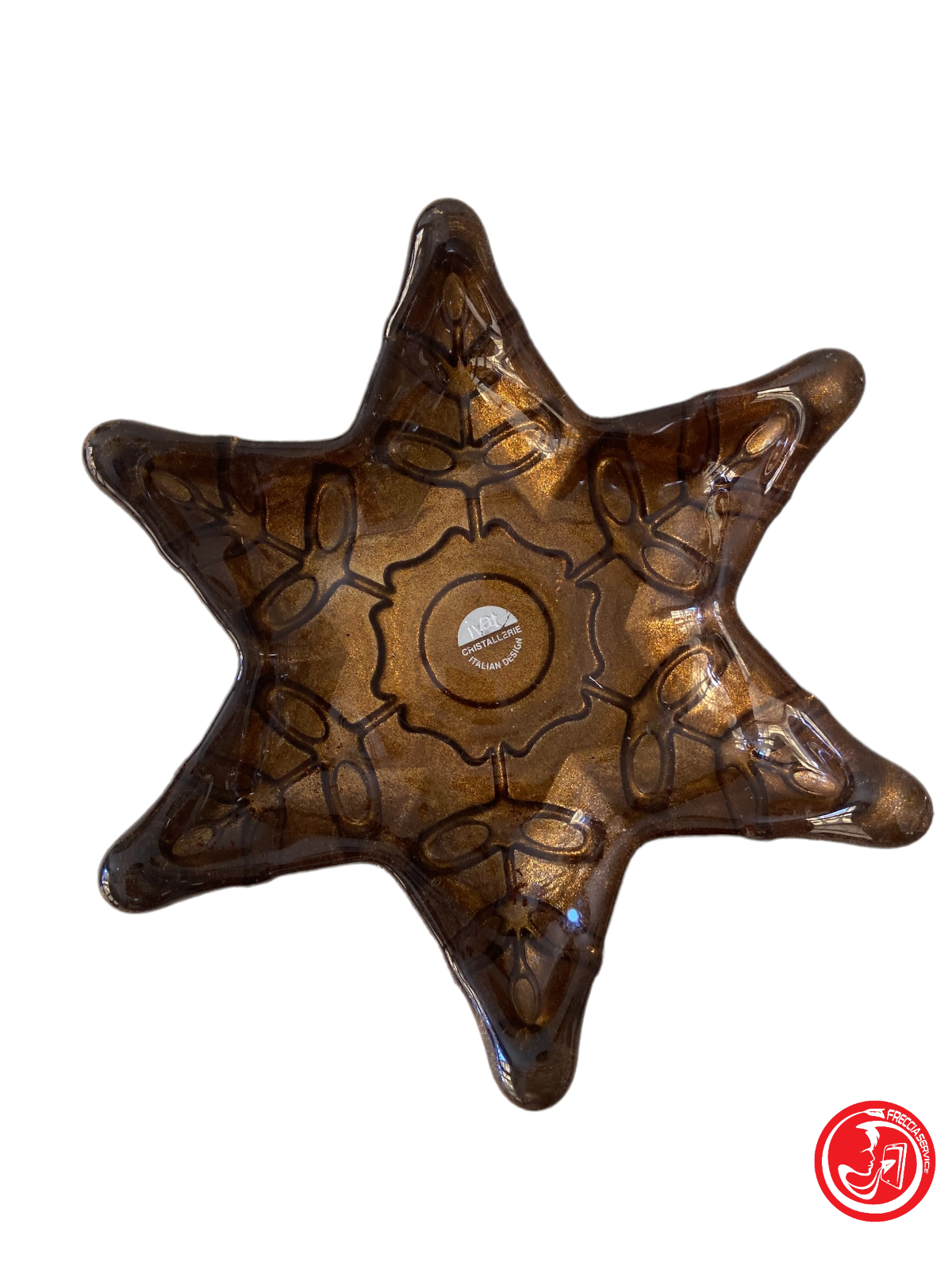 Glass star ornament