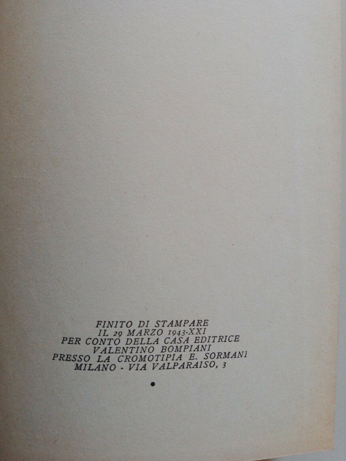 La Signora Fonss, Jacobsen, Bompiani, 1943