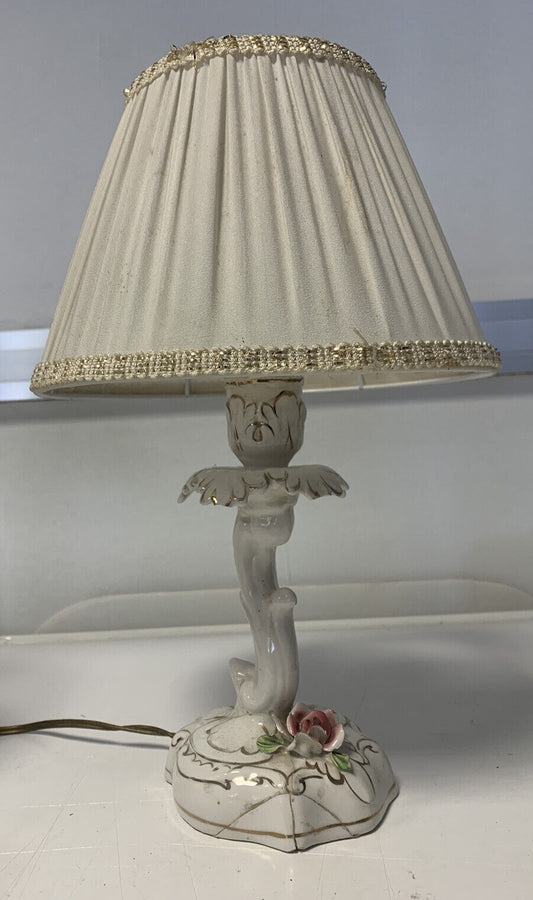 Lampada da comodino in ceramica vintage
