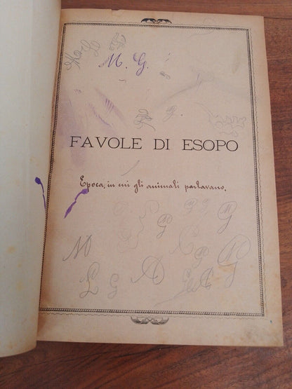 Favole di Esopo, O. Roux, Illustrato da E. Griset, Perino Ed., 1887 RARO