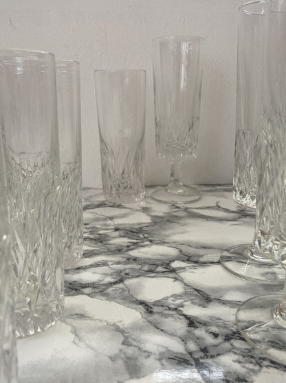 Verres en cristal (12 pièces)