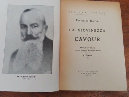La Giovinezza Di Cavour, F.Ruffini, Di Modica, 1938