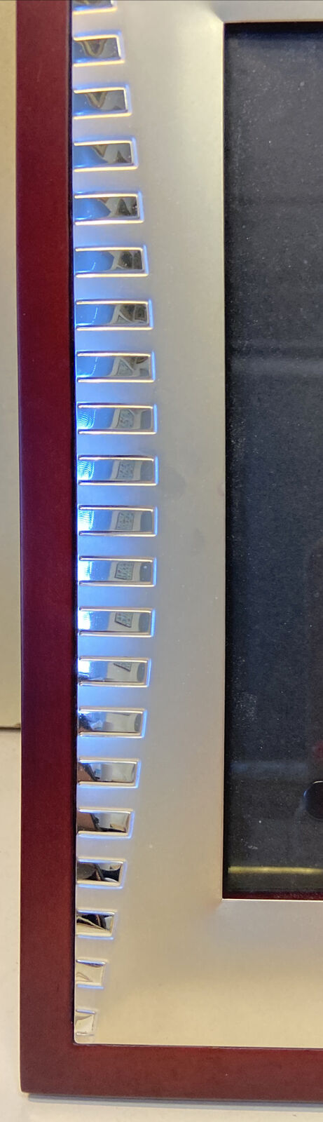 Cornice Argentata In Velluto Rosso 14,5 x 19,5 cm