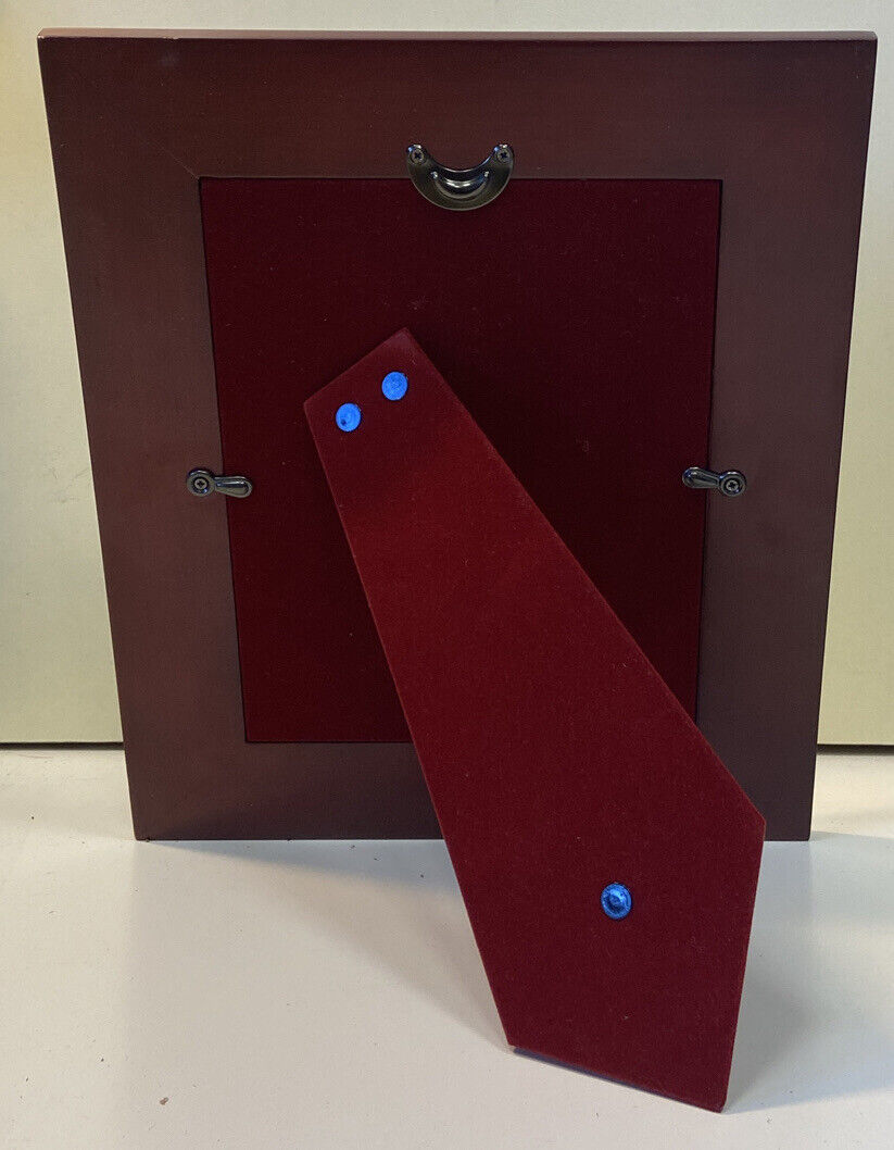 Cornice Argentata In Velluto Rosso 14,5 x 19,5 cm