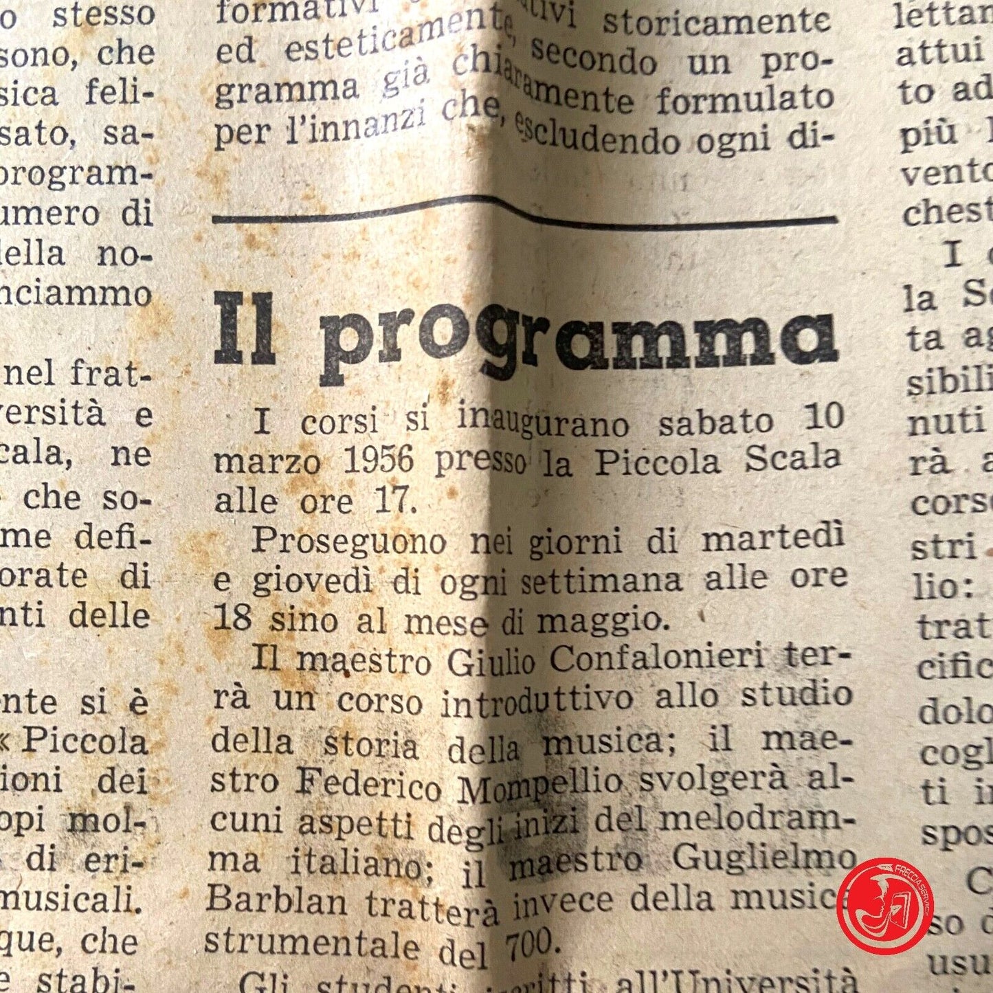 Milan university - newspaper - La Scala Milan