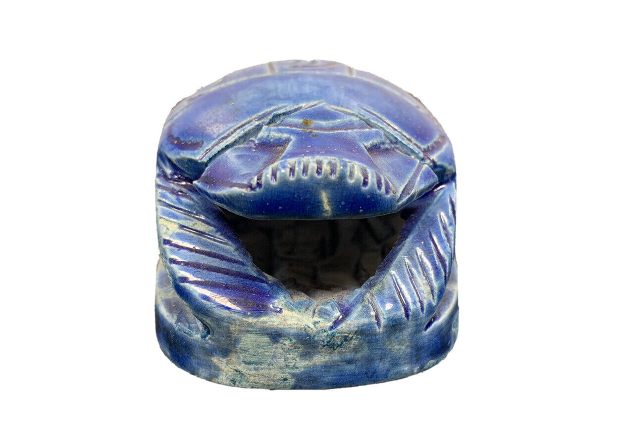 Egyptian blue scarab souvenir