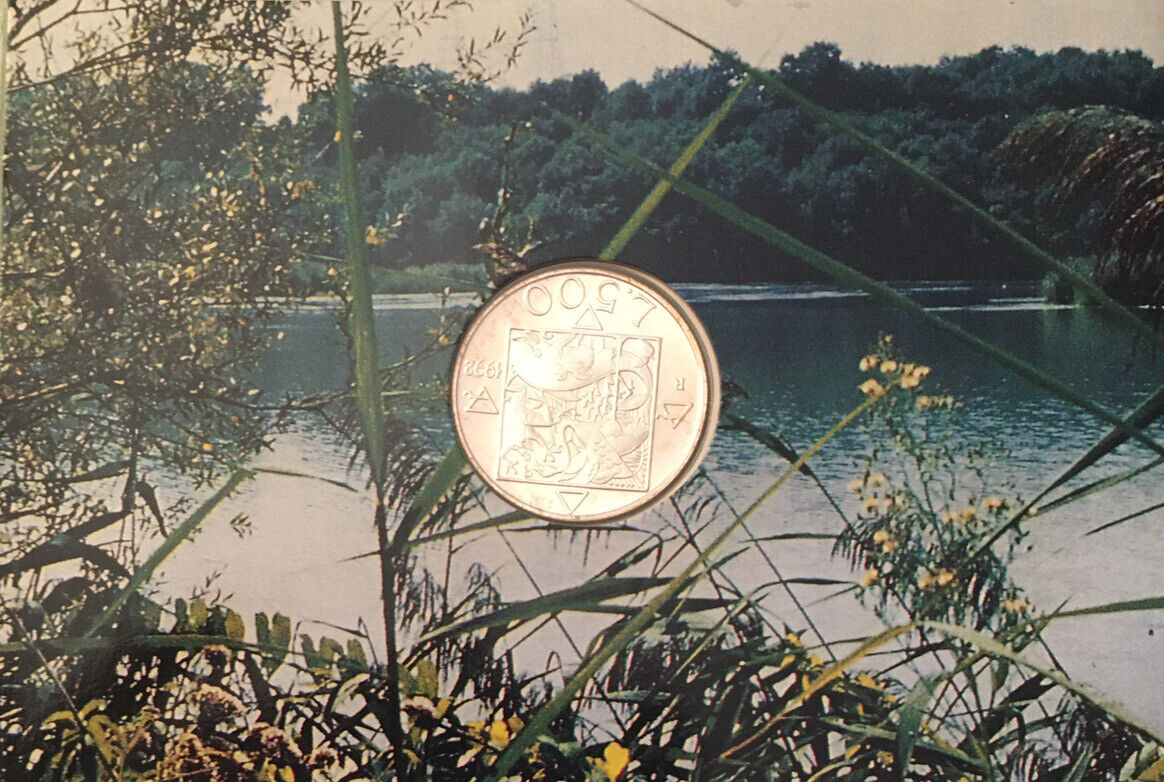 500 Lire silver Commemorative Flora and Fauna of Italy 1992