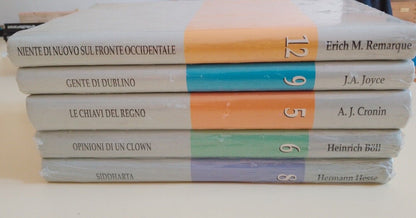 Stock de 5 livres - NOVECENTO EUROPEO, les grands de la fiction