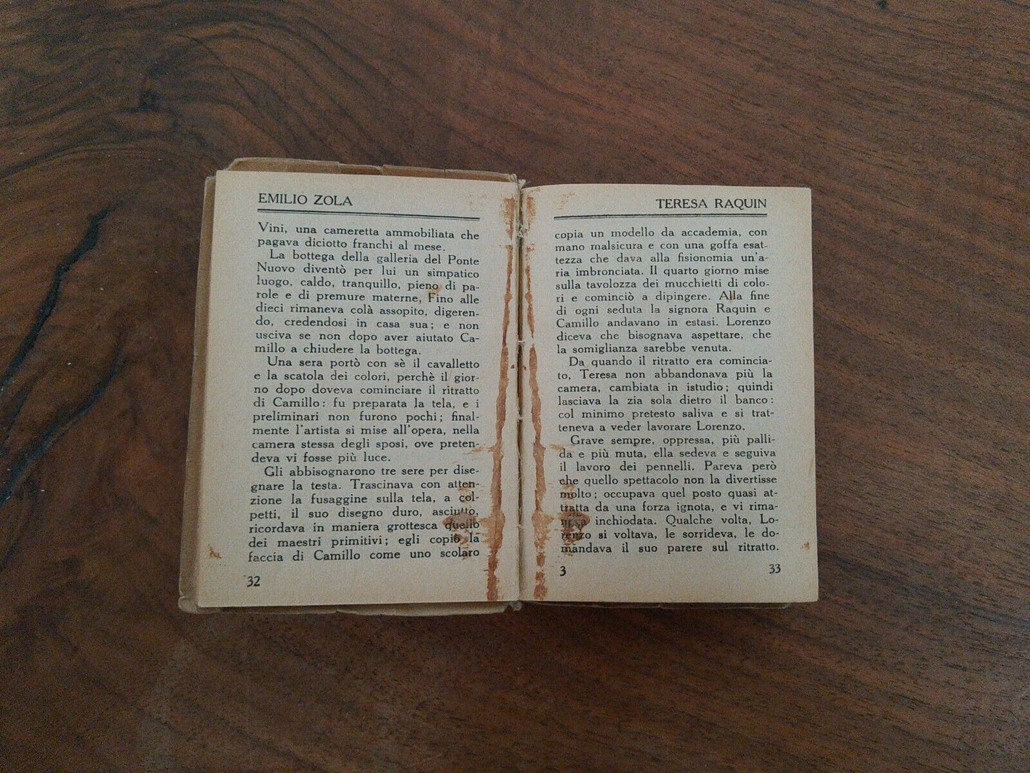 Teresa Raquin, E. Zola, maison "Gloriosa" éd. Italien, 1921, Mini-rare