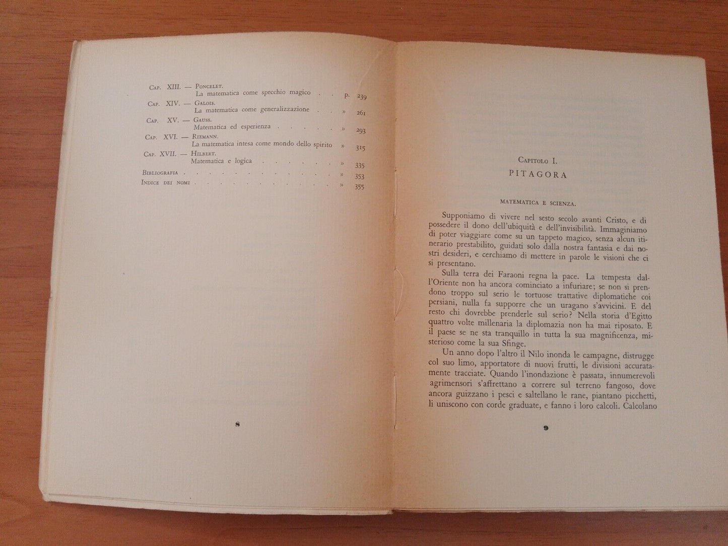 Petite histoire des mathématiques - E. Colerus, Einaudi 1939