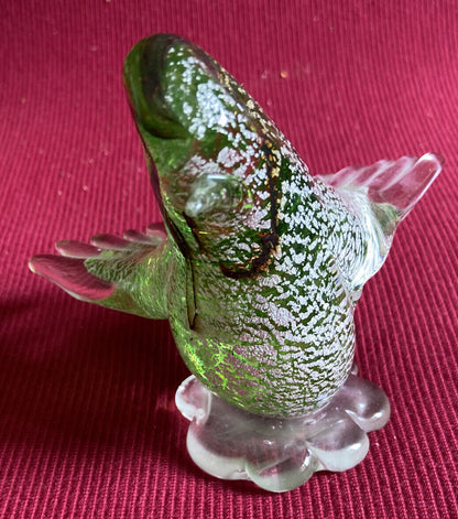 Oiseau en verre soufflé