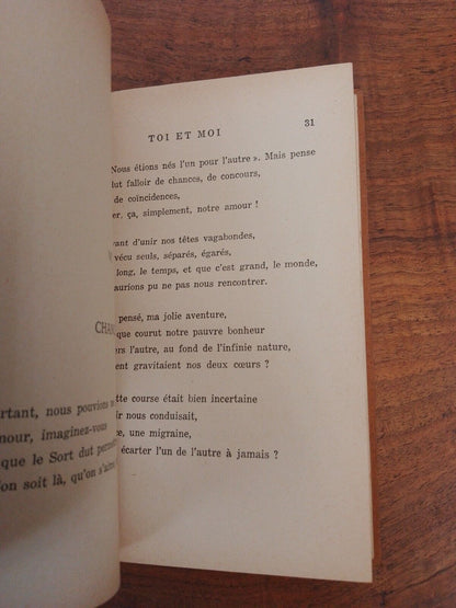 Toi et Moi, Paul Geraldy, Ed. Stock, 1948