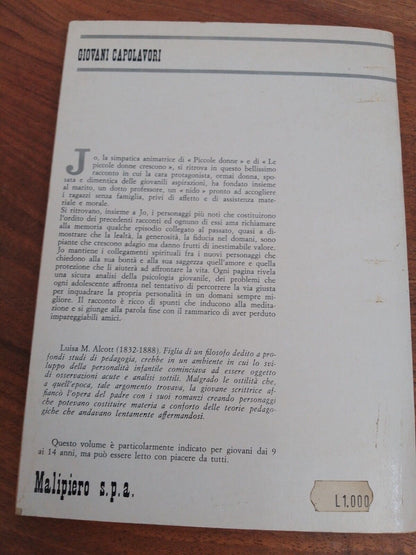 Jo's Boys - LM Alcott - Malipiero Ed. 1973