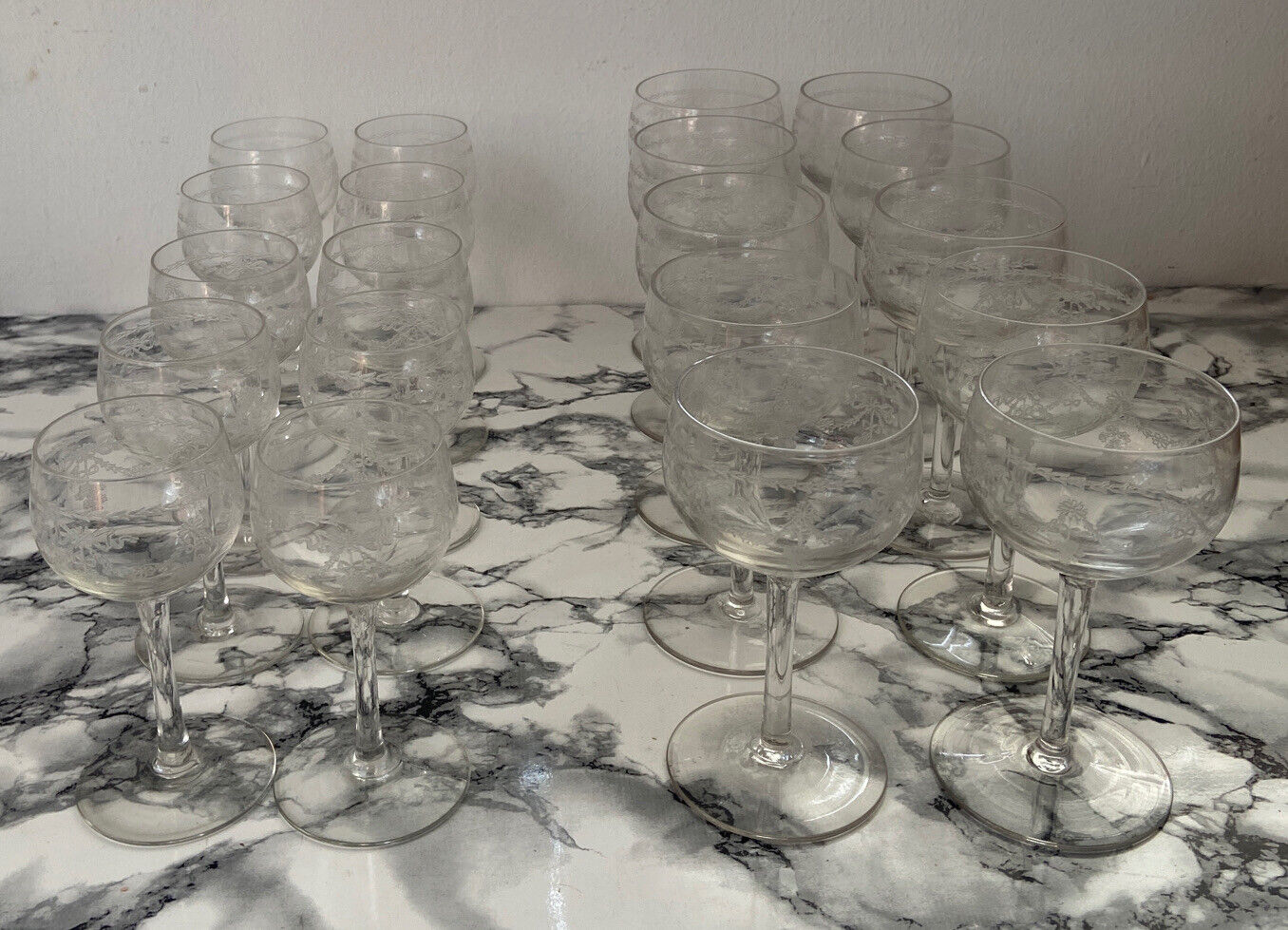 Verres en cristal traité (lot de 10 pièces)