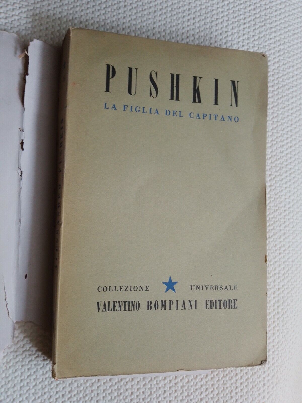 La figlia del capitano, Pushkin, Bompiani 1942