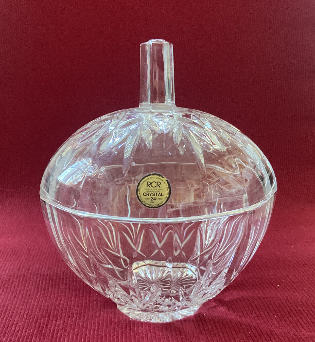 RCR Royal Crustal Rock Vase en cristal de plomb véritable