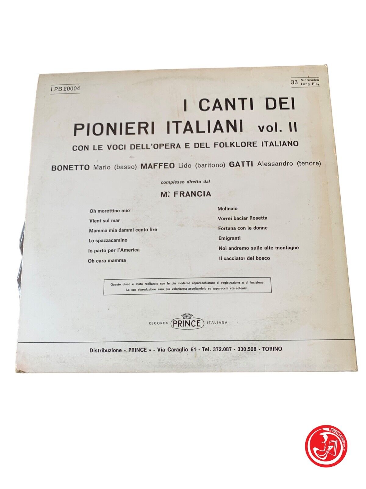 Les chants des pionniers italiens Vol.2