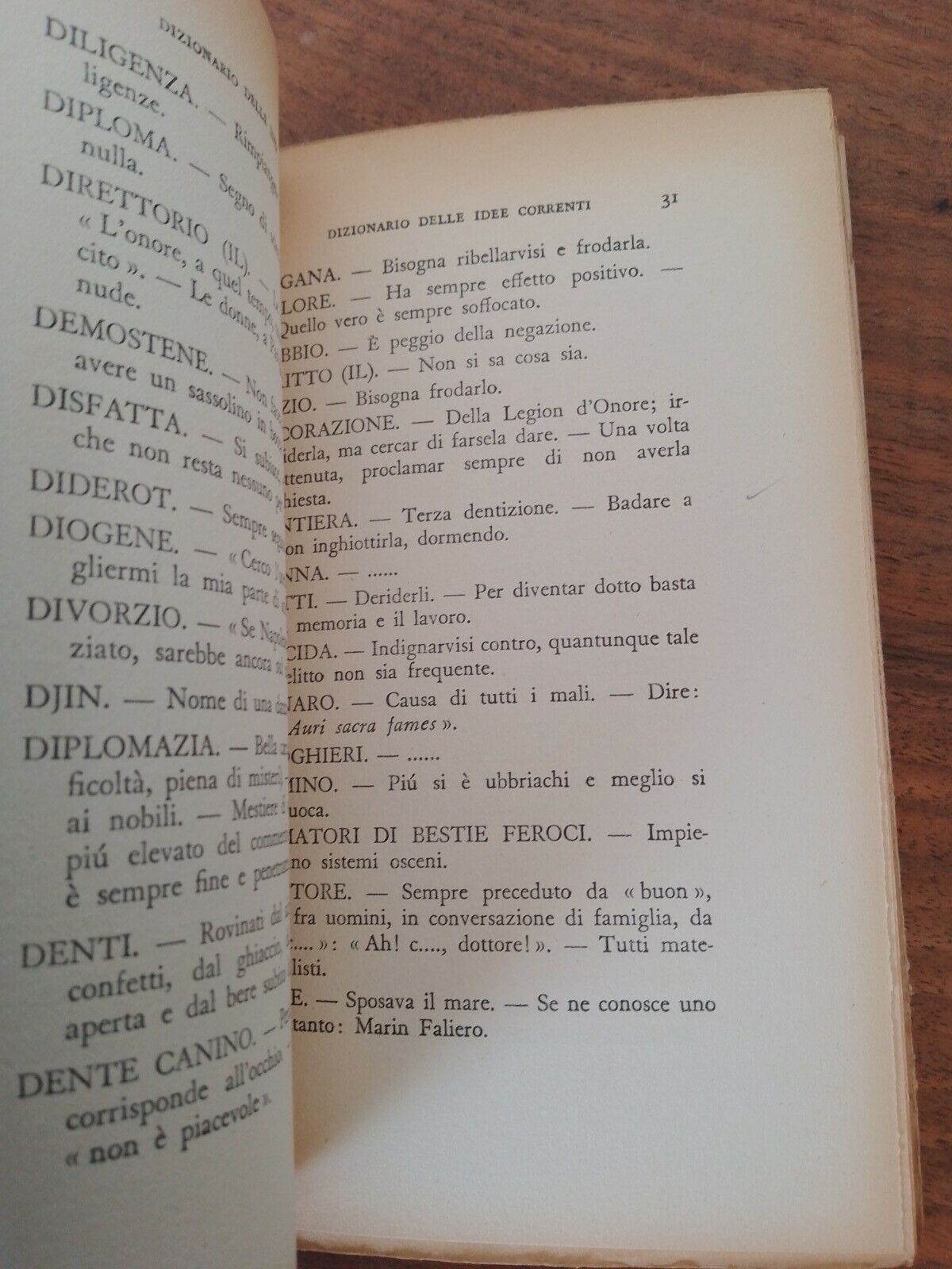 Dizionario delle idee correnti, G. Flaubert, Astrolabio, 1944