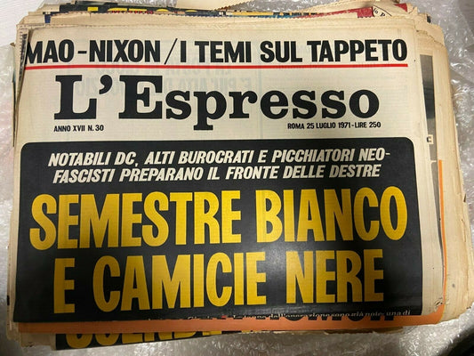 L'Espresso - vieux journaux - années 60/70/80