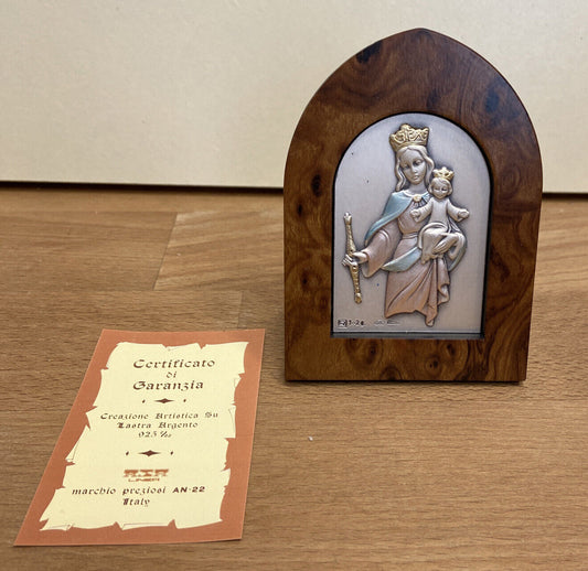 Frame With Madonnina (925% Silver)
