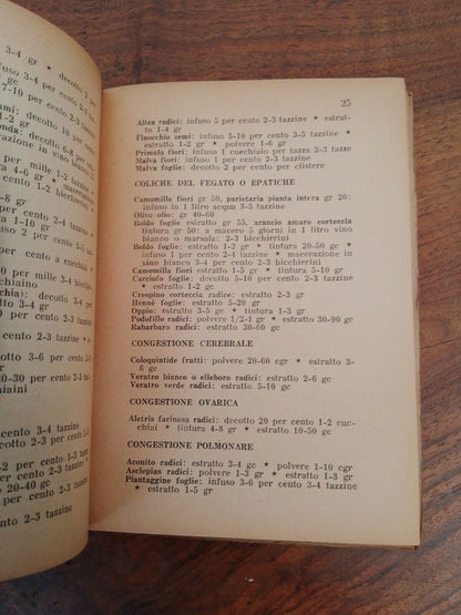 Per Curarsi Con Le Erbe, F.Borsetta, Botanico, 1944