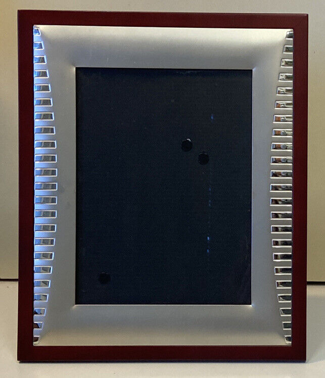 Cornice Argentata In Velluto Rosso 14,5 x 19,5 cm