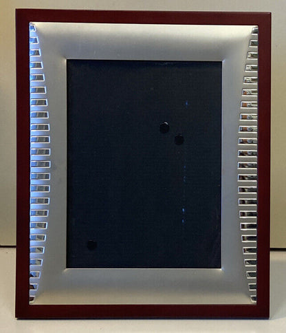Cornice Argentata In Velluto Rosso 14,5 x 19,5 cm