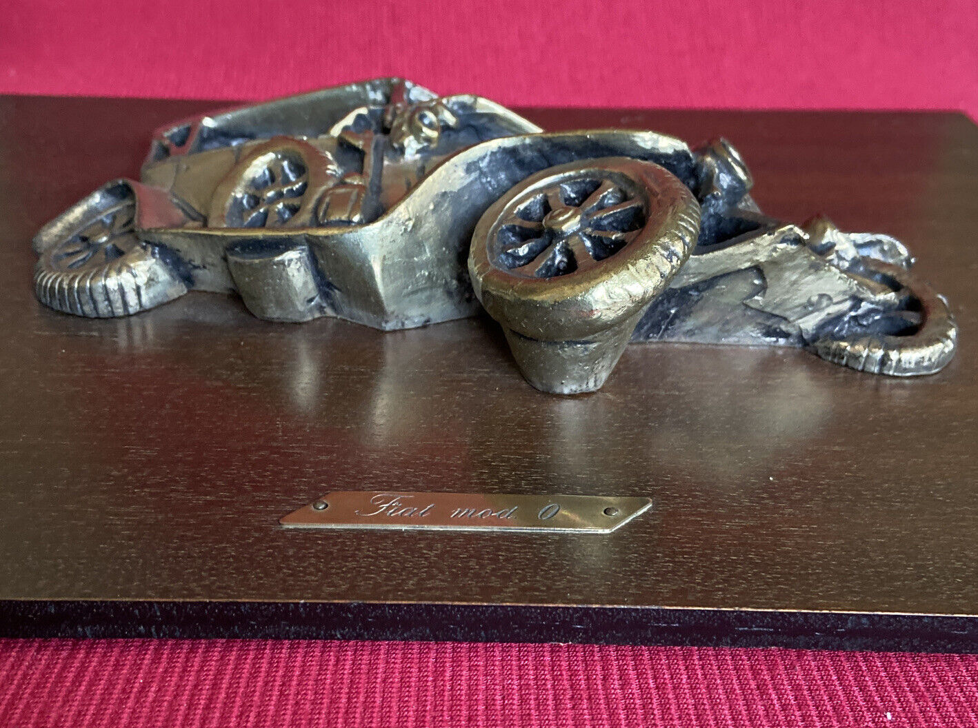 Fiat Mod. 0 Placcato Argento Su Legno