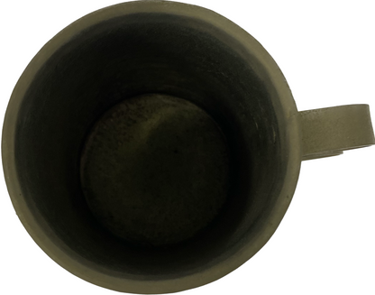 Pewter mug with double finger hook 