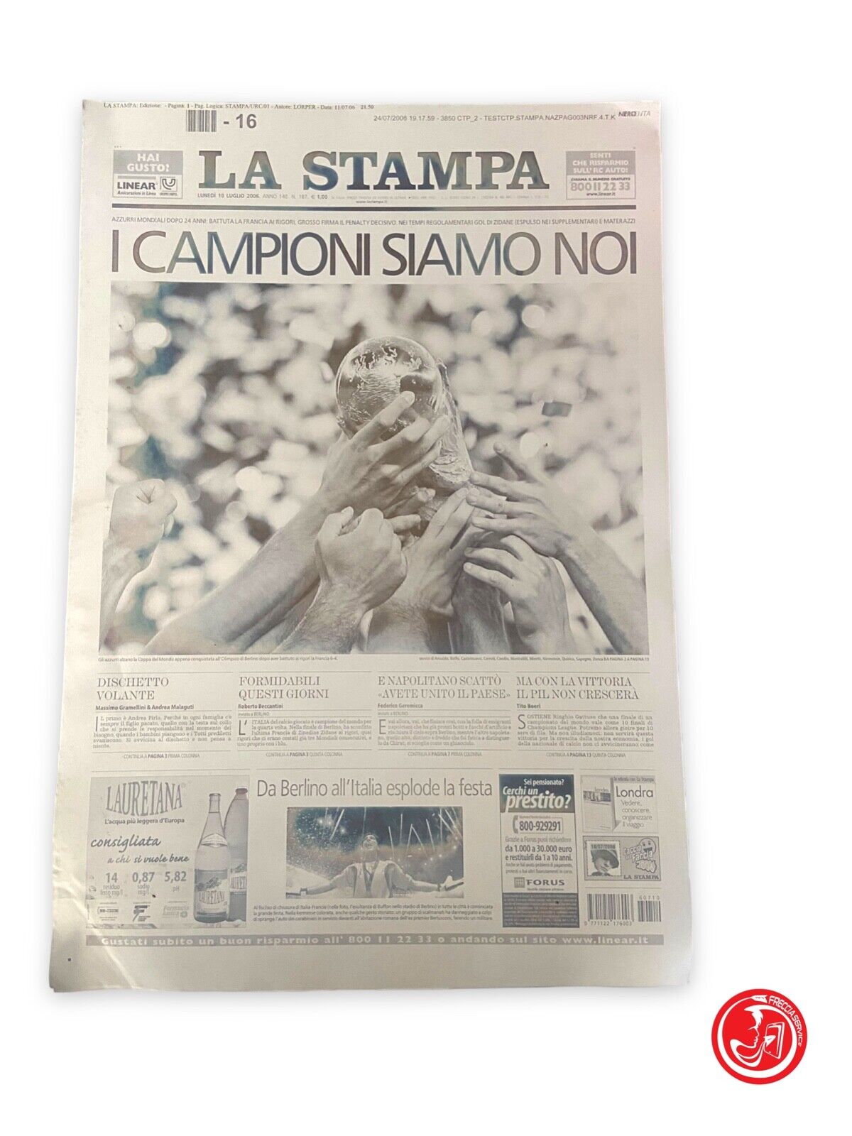 Pannello in metallo La Stampa - 2006