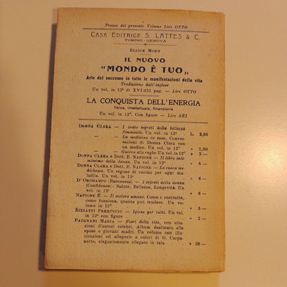 "IL MONDO è TUO arte del successo in tutte le manifestazioni" Morn, Lattes 1922