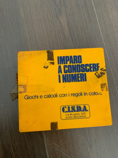 Gioco vintage imparo a conoscere i numeri