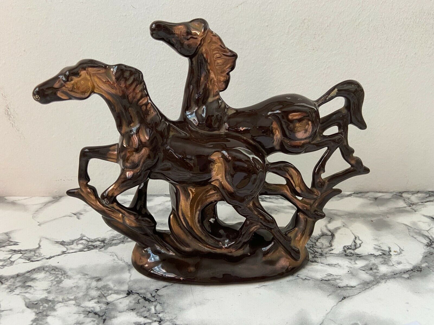 Arte e antiquariato - oggettistica - Statua cavalli rampanti Porcellana