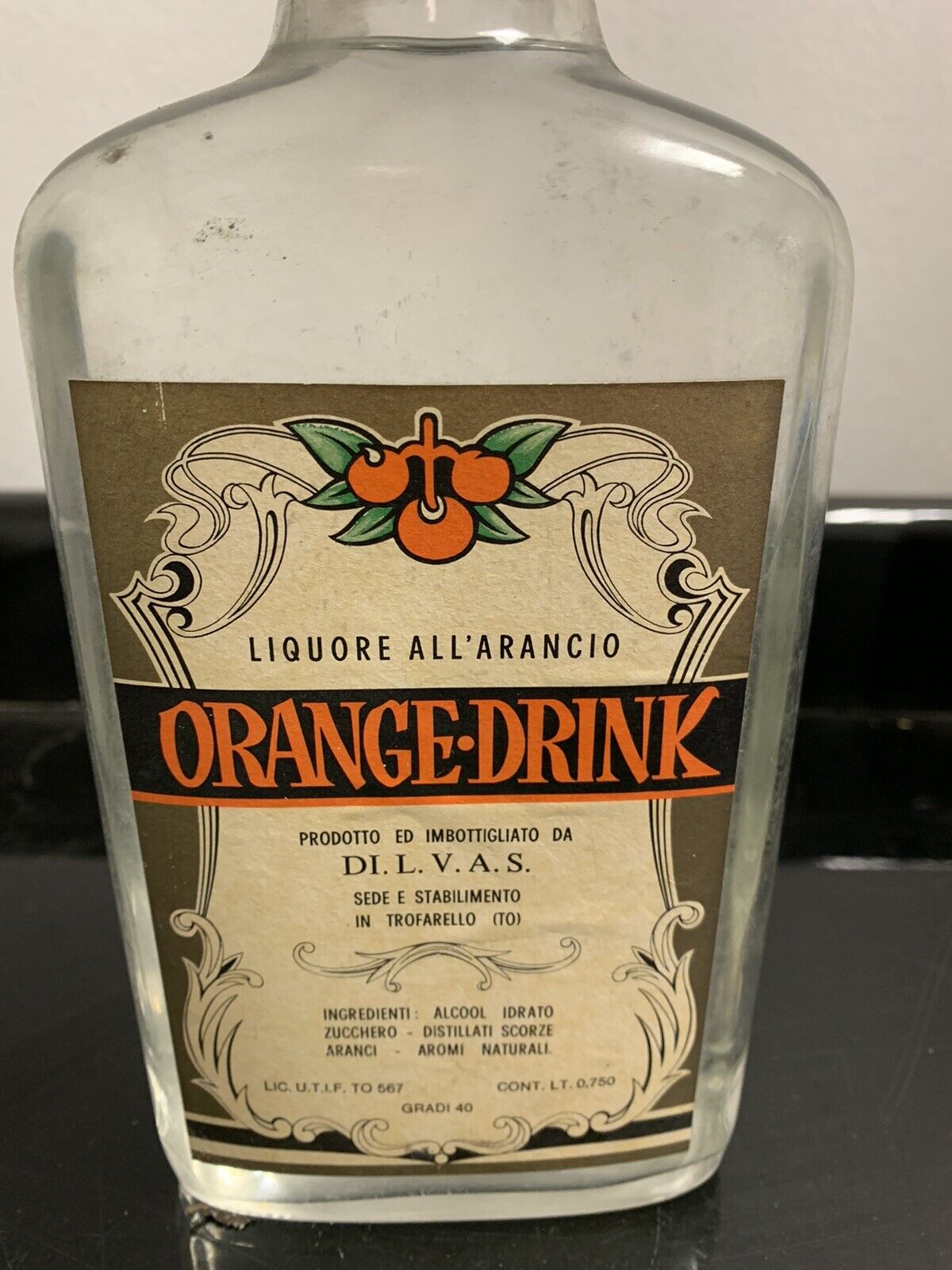 Bottiglia Orange Drink - Liquore all’arancio - Di. L. V. A. S.