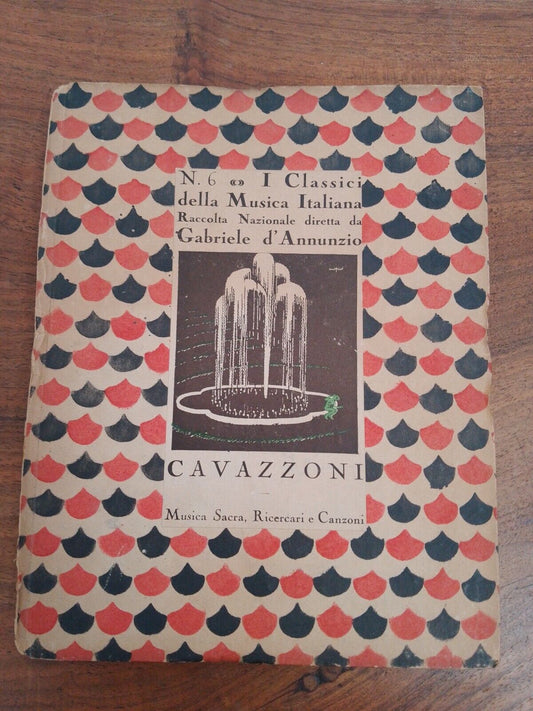 Cavazzoni, Musica Sacra, ricercari e canzoni, a cura di G. Benvenuti 1919 Raro