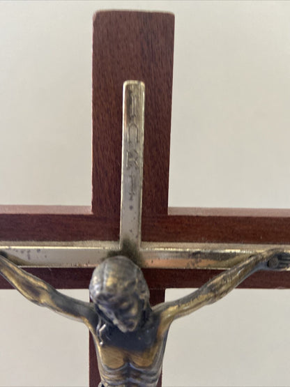 Bellissima Croce In Legno Rara