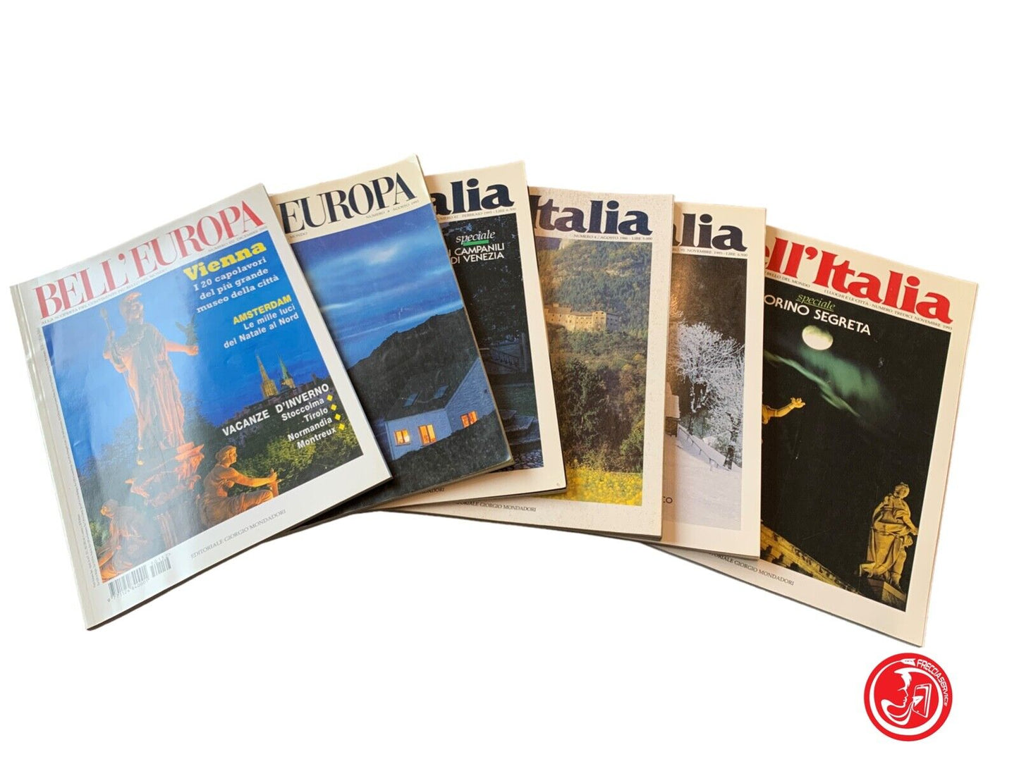 Bell'Europa/Bell'Italia 6 magazines 1986, 1993, 2005 - Mondadori