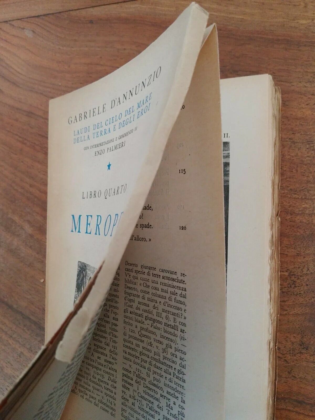 MEROPE, libro quarto, G.D'Annunzio, ZANICHELLI, 1945