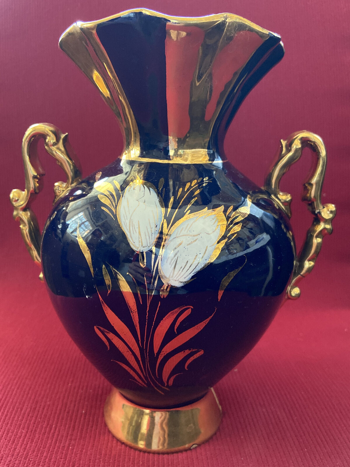 Sicas Estofior Limoges Style Vase