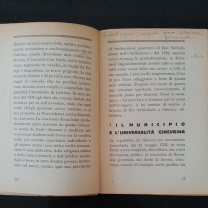 Calvino, di Giuseppe Gangale, Doxa editrice, Milano, II edizione, 1934