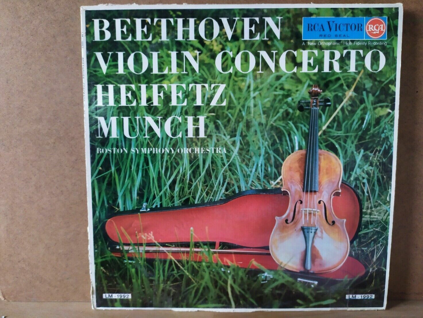 Beethoven*, Heifetz* • Munch*, Boston Symphony Orchestra – Violin Concerto