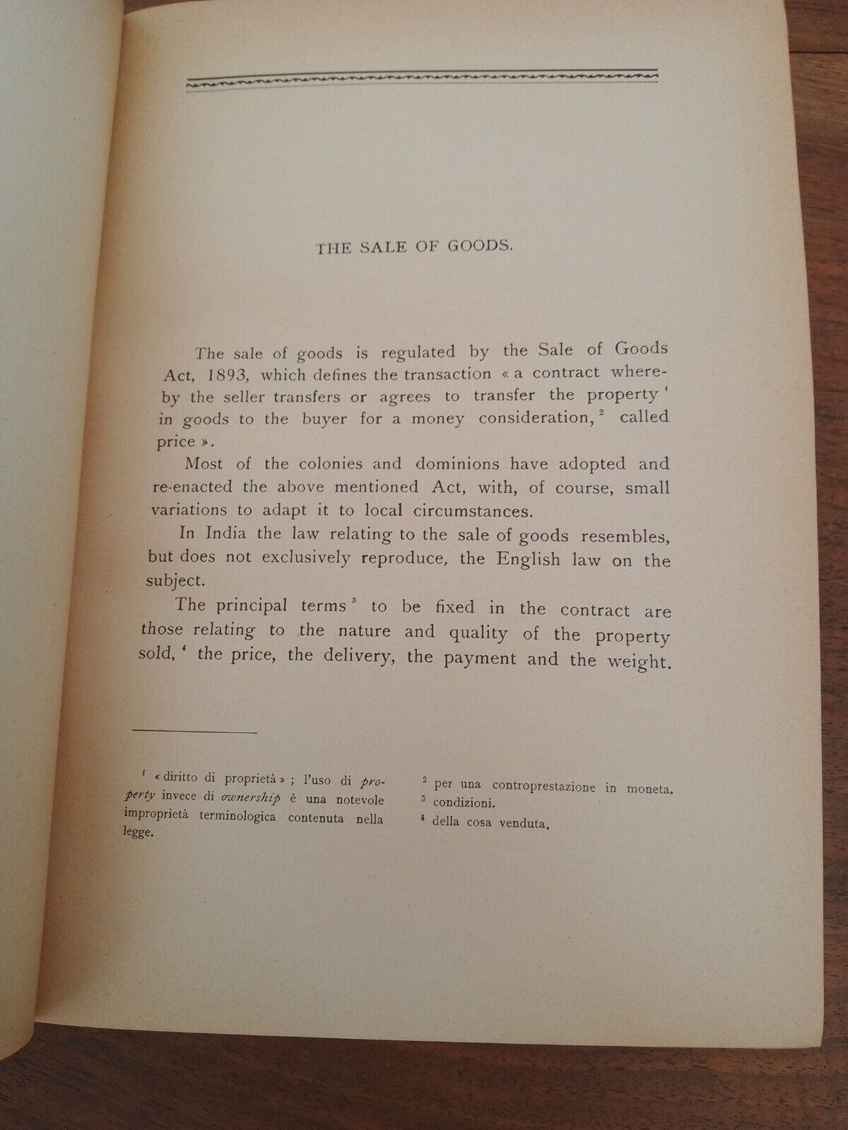 La Legge Commerciale Inglese - Prof. N. Spinelli - Cedam 1933