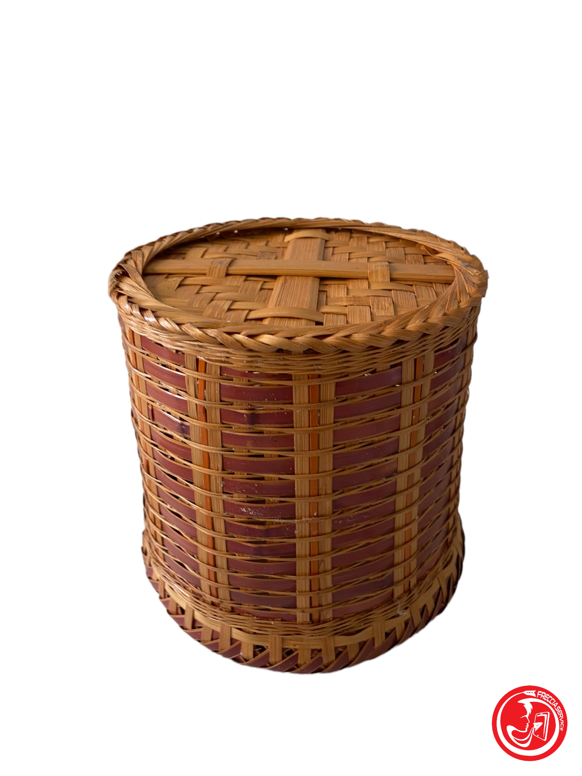 Rigid woven basket