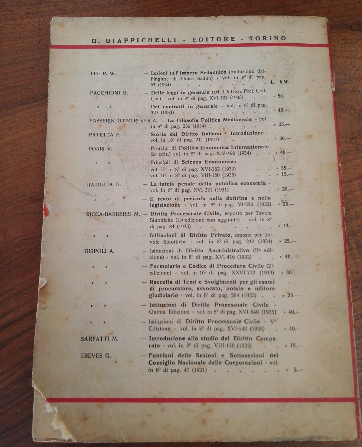 La contabilità di Stato nella storia, E.R. Passavanti, G. Giappichelli ed., 1935