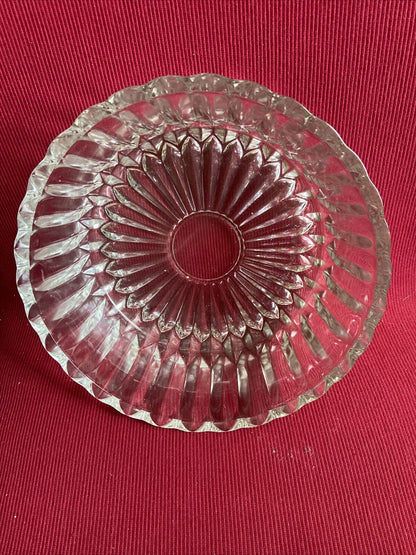 Tray and 6 Crystal Glass Cups