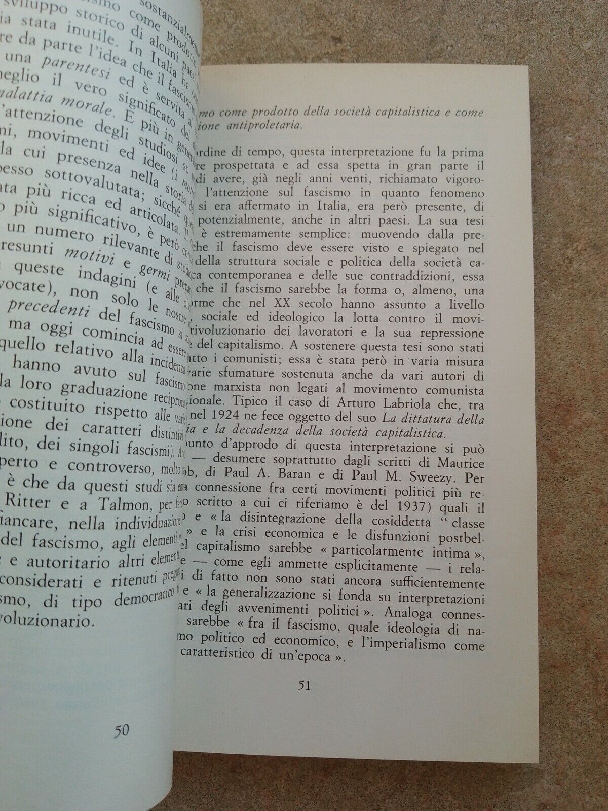 Le Interpretazioni del Fascismo, R.De Felice, Laterza,  1976