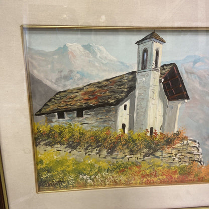 Dipinto Olio Su Tela Firmato Giulietti