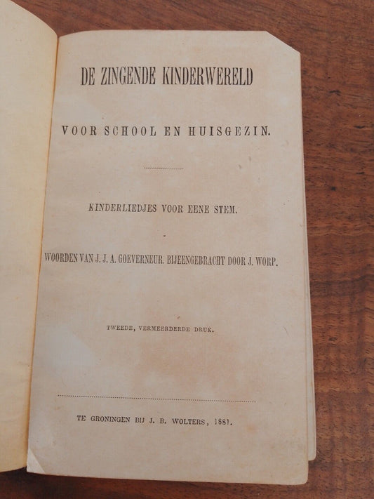 De Zingende Kinderwereld - 1881