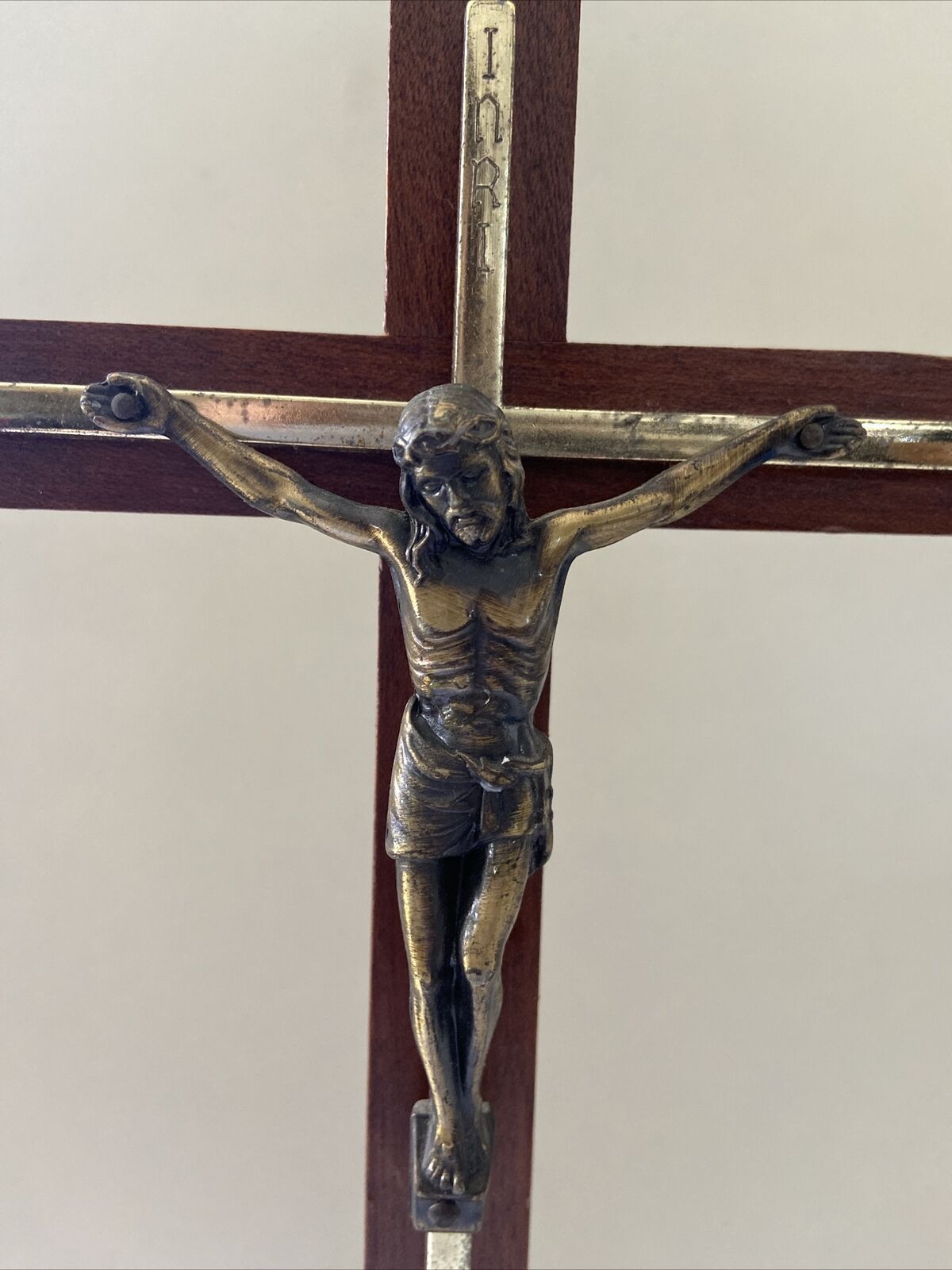 Bellissima Croce In Legno Rara